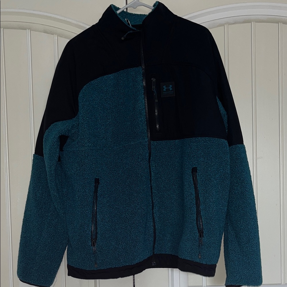 Under Armour Men's Black and Teal Performance Jacket